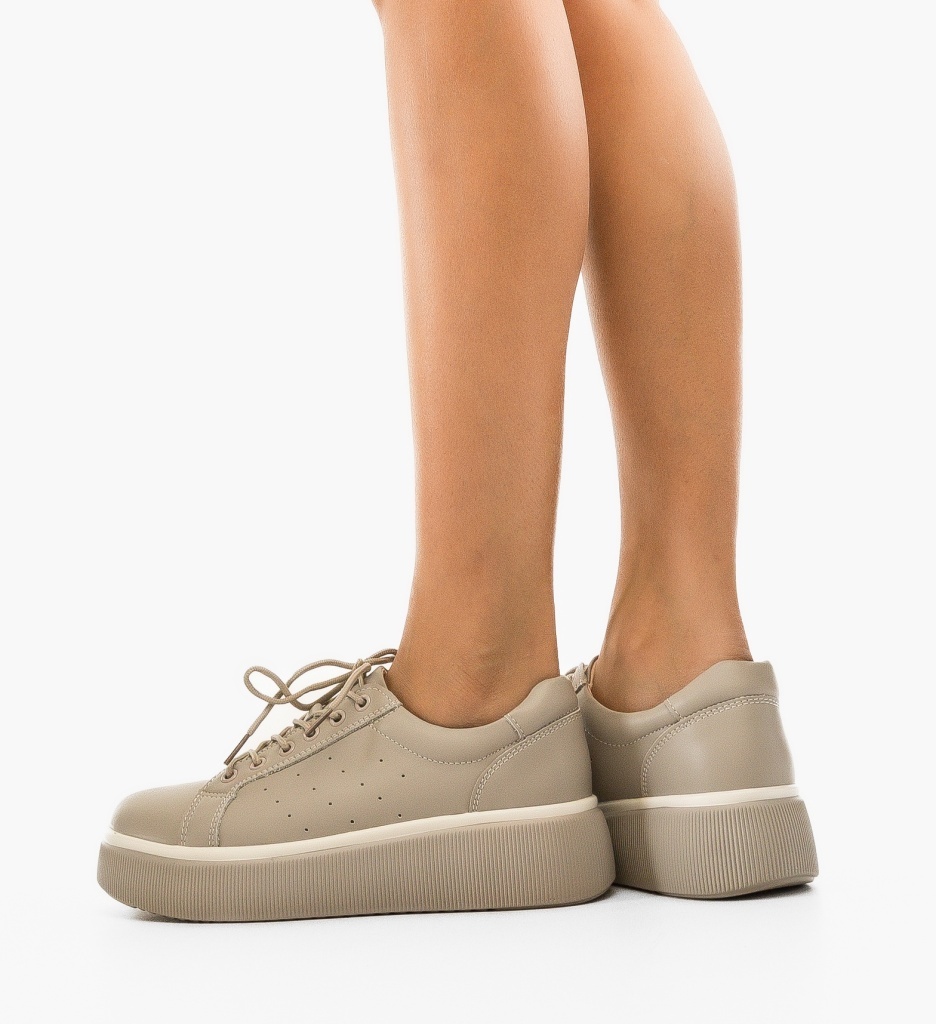 Sneakers Dama Jebry Gri | Confort și Stil Modern - imagine 2