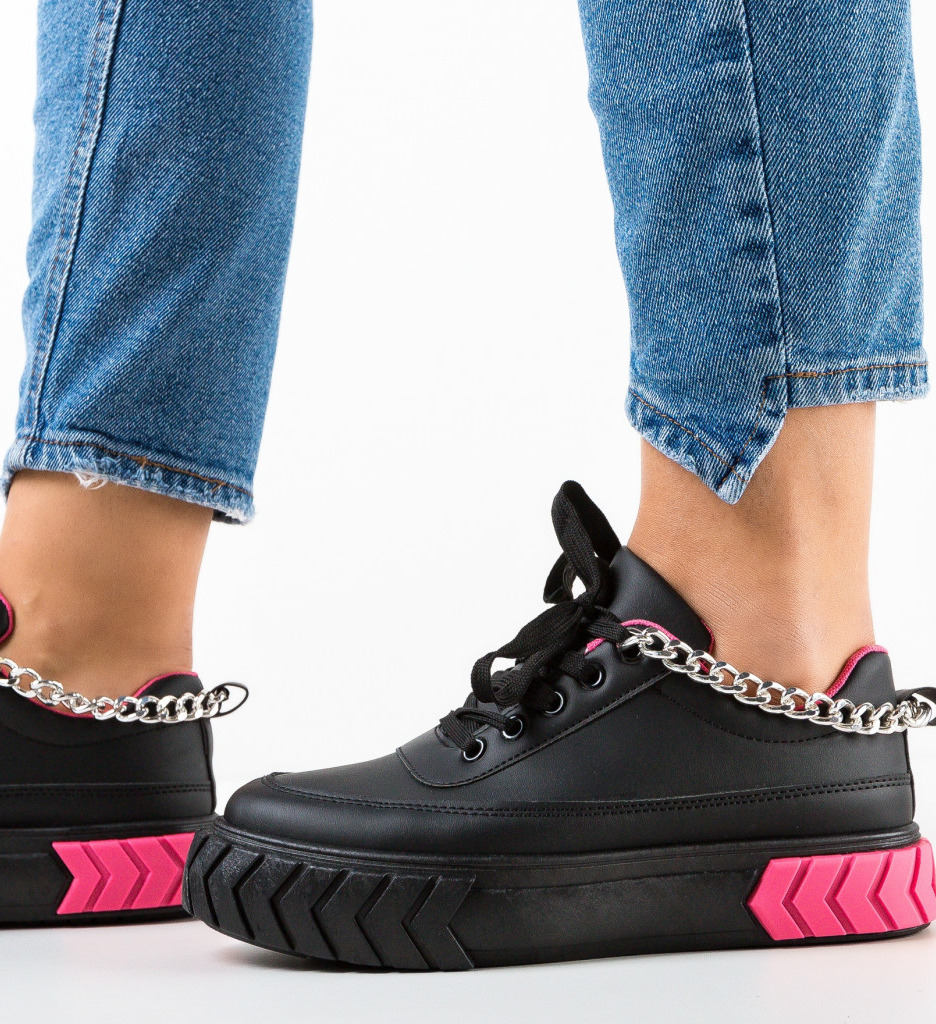 Sneakers Dama Jobe Negri - Confort și Stil - imagine 2