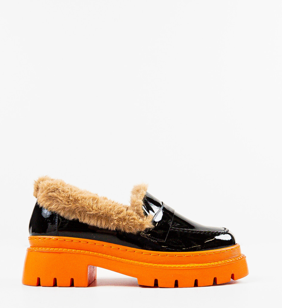 Pantofi Casual Dama Monday Negri - Confort Stilat - imagine 4