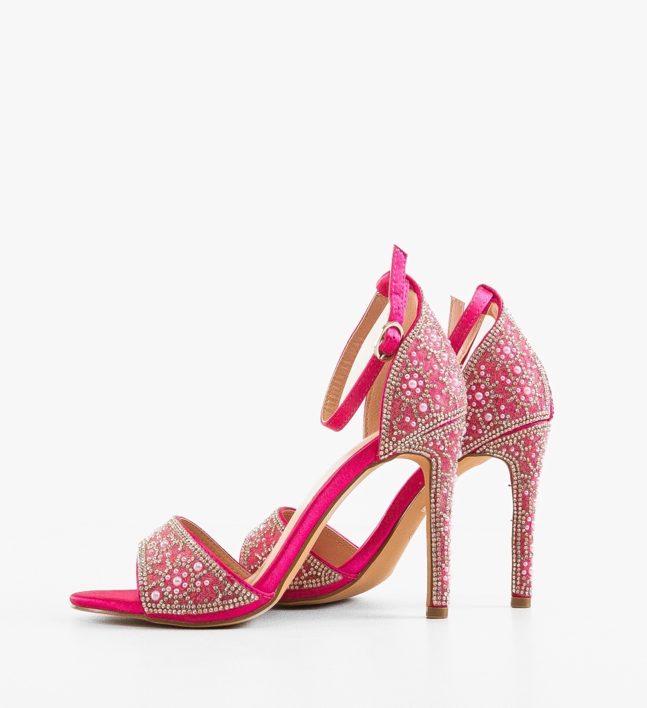 Sandale Toc Zeda Fuchsia | Eleganță și Stil - imagine 4