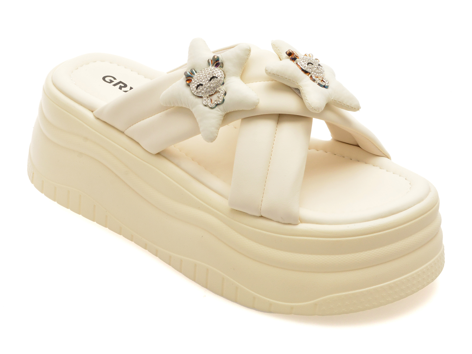 Papuci GRYXX albi - Confort & Stil