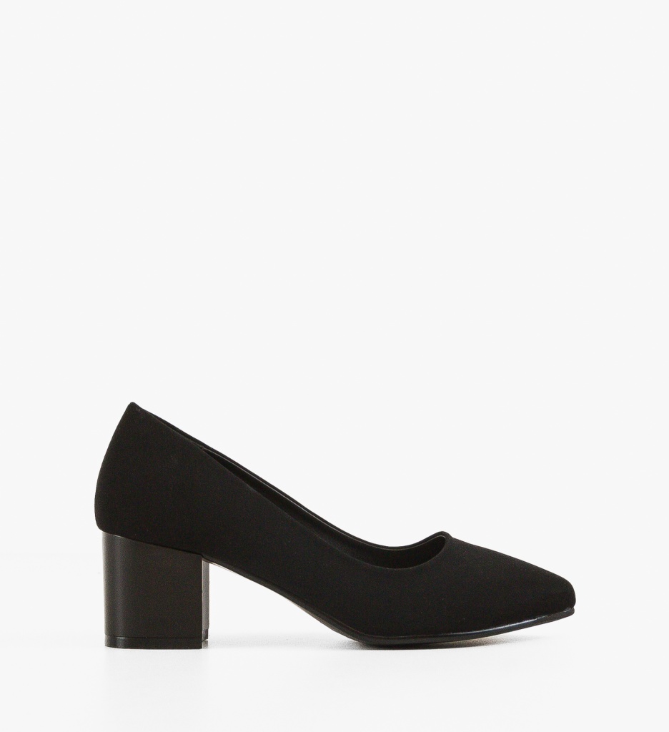 Pantofi cu Toc Perkins Negri 2 - Stil Clasic - imagine 7