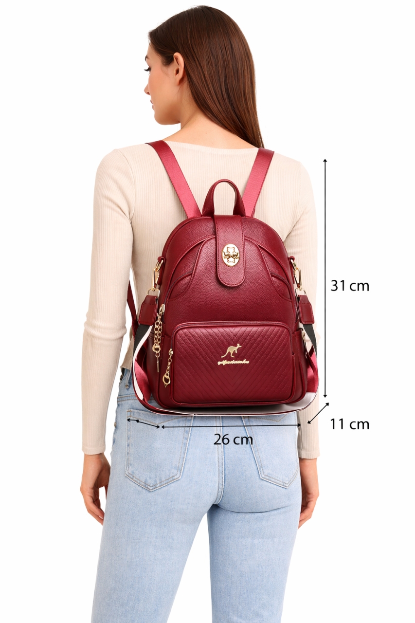 Rucsac Dama Picadili Taliah GT3601 Bordo Elegant - imagine 2