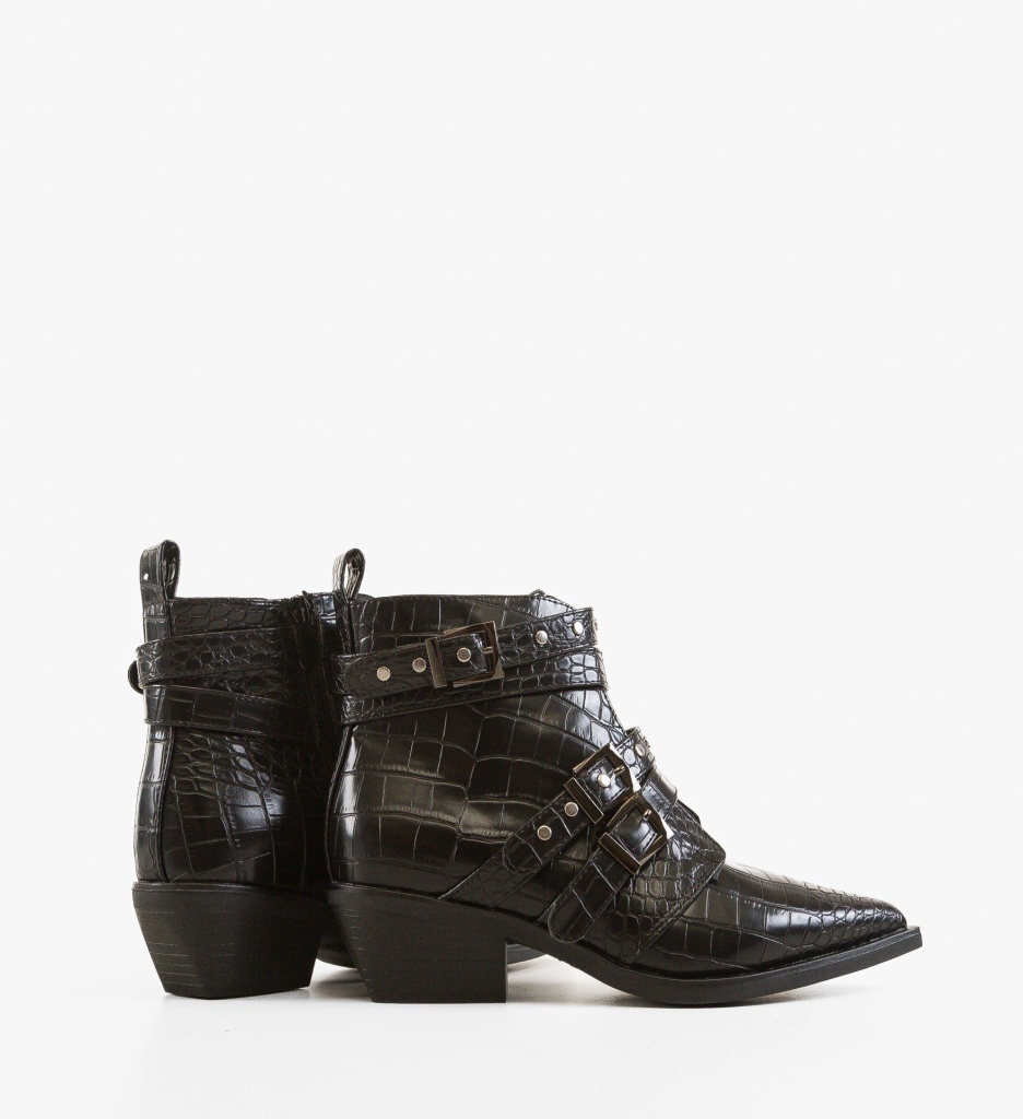 Botine Uzoma Negre - Eleganță și Confort - imagine 3