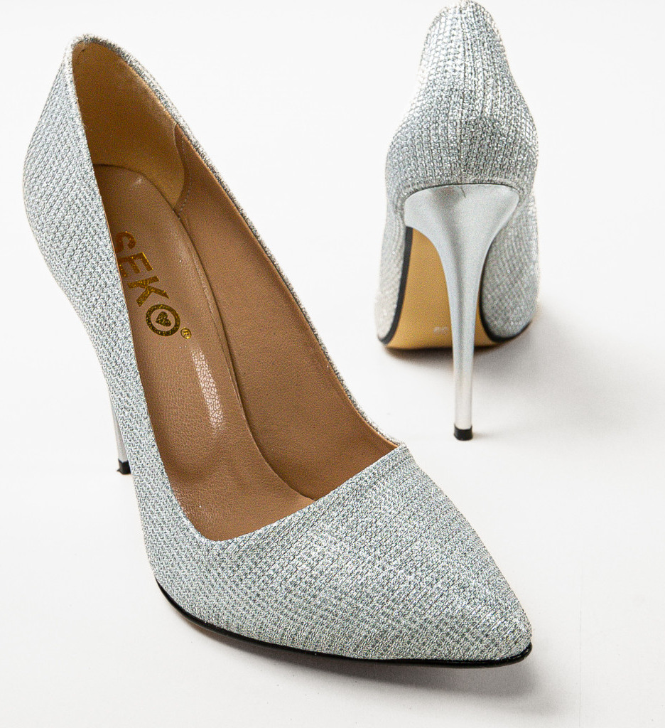 Pantofi Rytorya Argintii | Eleganță la Evenimente - imagine 5