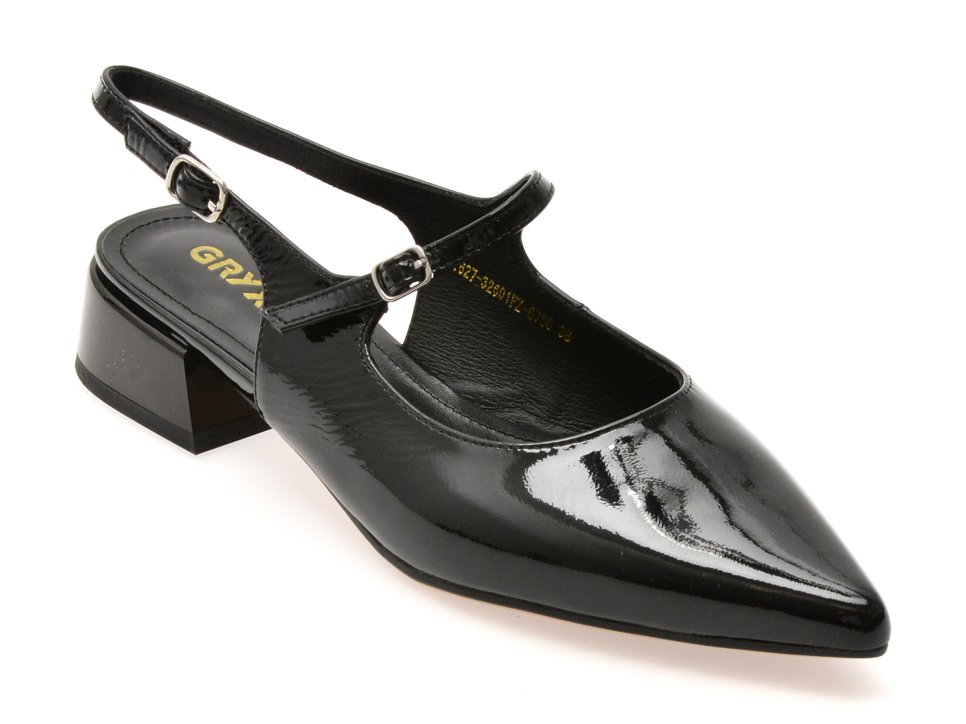 Pantofi GRYXX Negri din Piele Lacuită - Eleganță