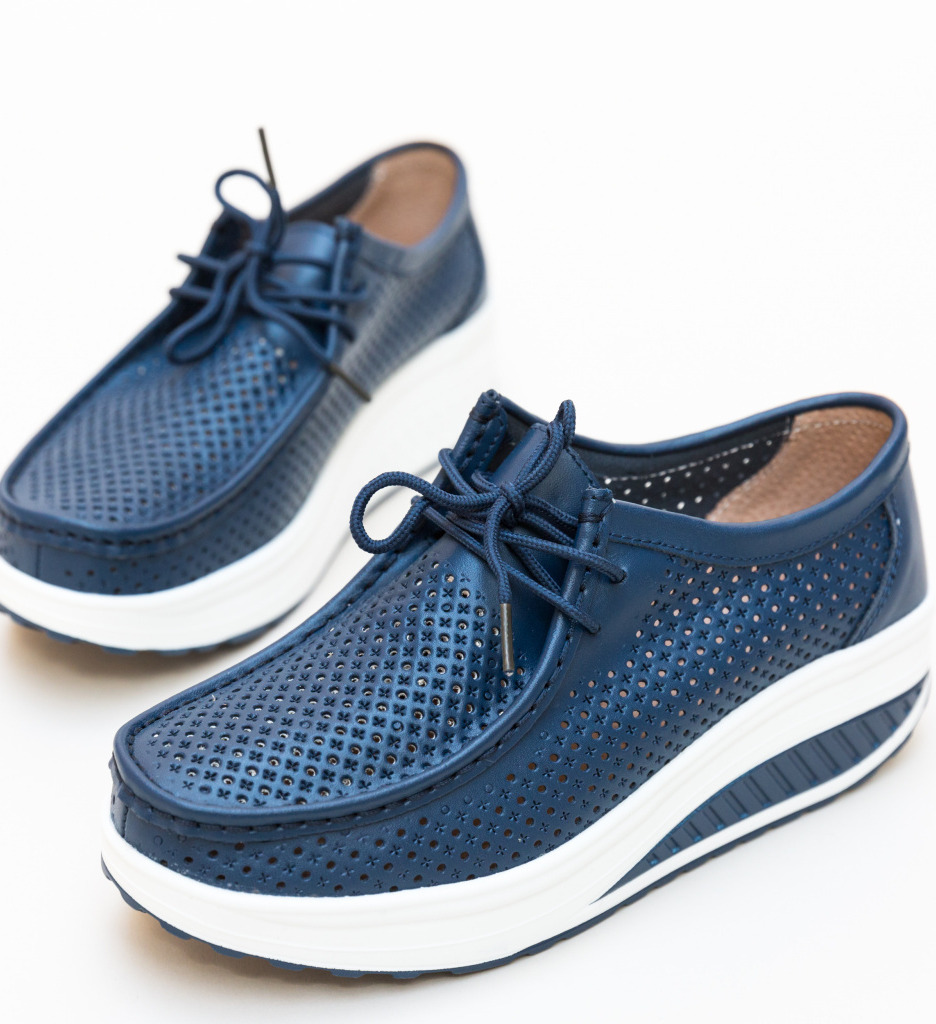 Pantofi Casual Baroco Bleumarin - Stil & Confort - imagine 5