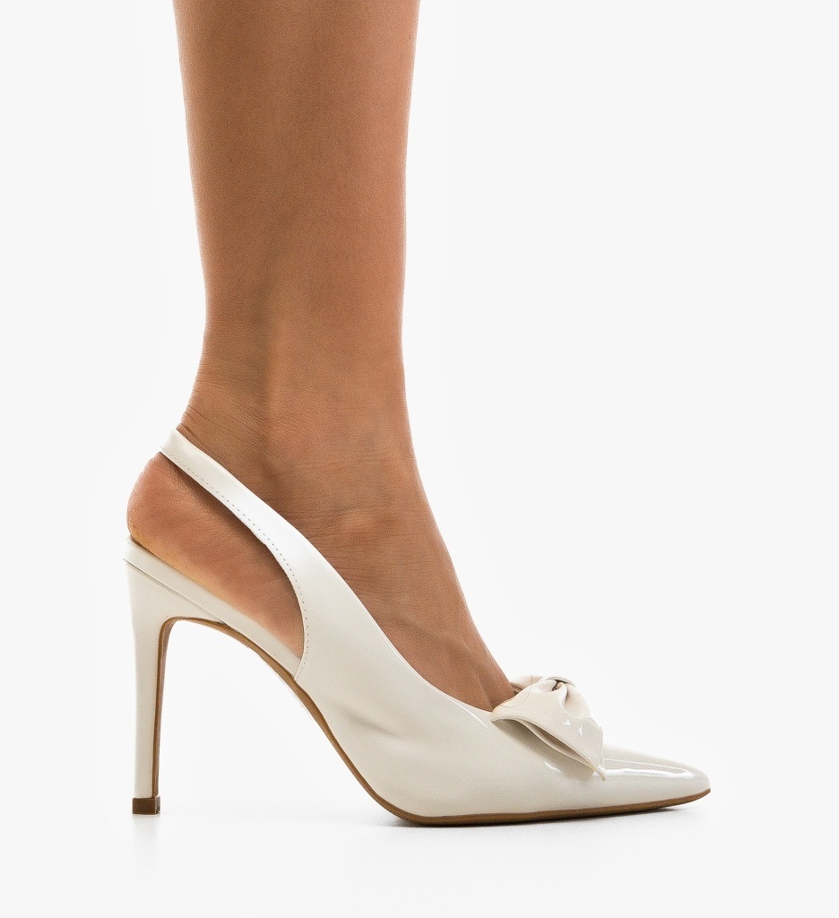 Pantofi Stiletto Ebysyna Albi - Eleganță și Stil
