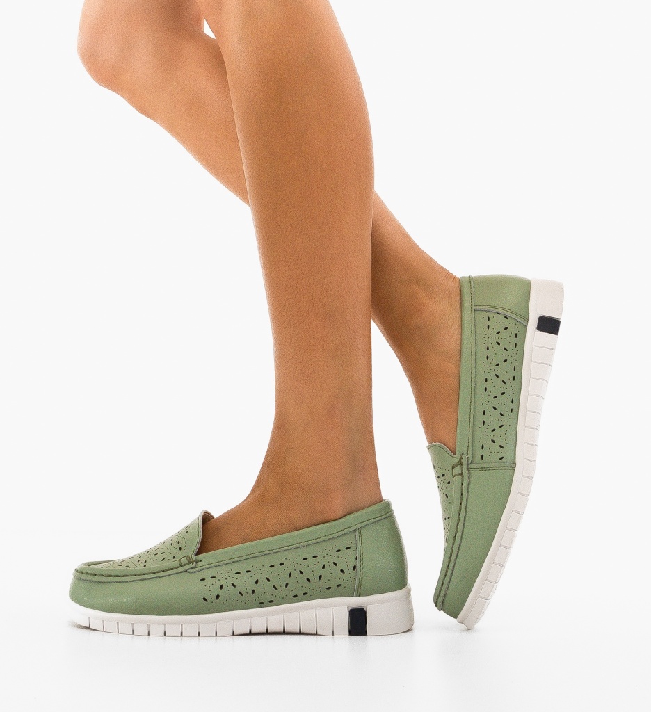 Espadrile Skrell Verzi - Confort Casual - imagine 2