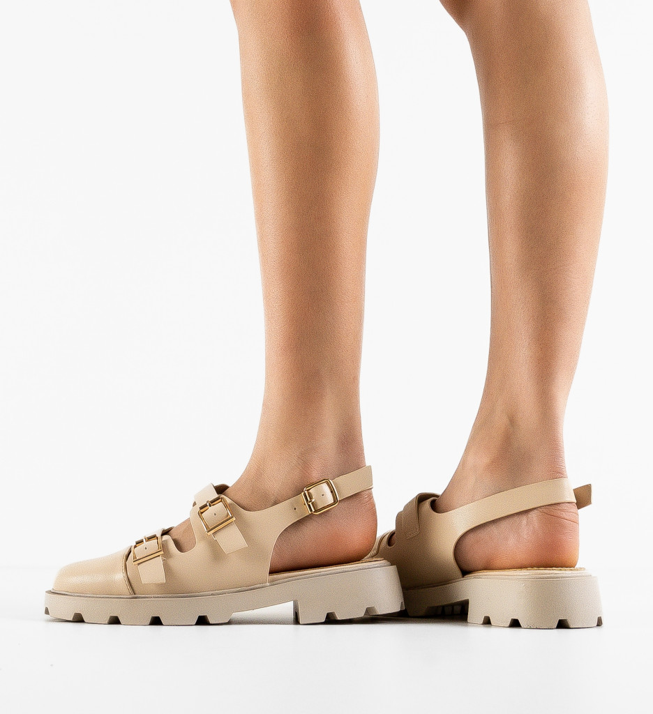 Pantofi Bej Dama Moldavit | Casual & Comodi - imagine 4