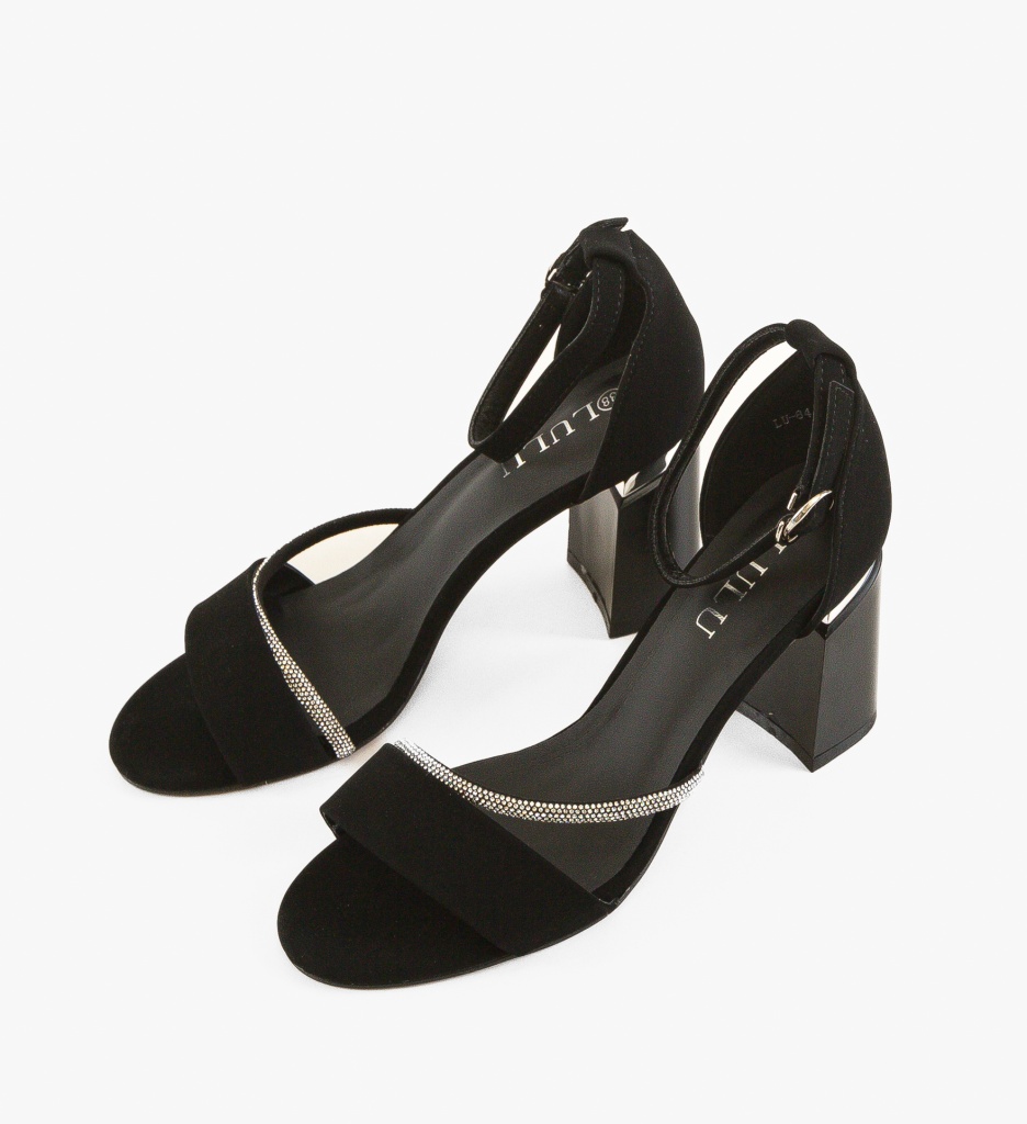 Sandale Toc Sanfor Negre - Eleganță și Stil - imagine 4