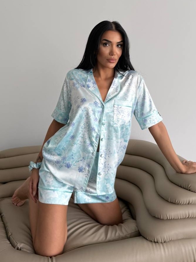 Set Pijama Dama 2 Piese Delis Fresh Mint - imagine 2