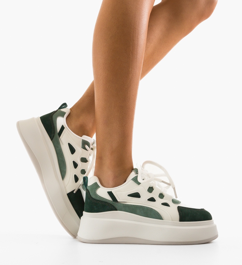 Sneakers Toko Dama Verzi - Confort Sport - imagine 2