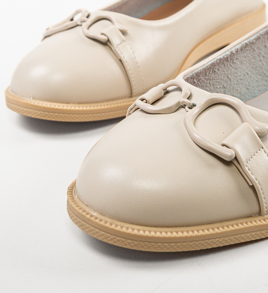 Pantofi Casual Dama Starry Bej - Confort & Stil - imagine 8