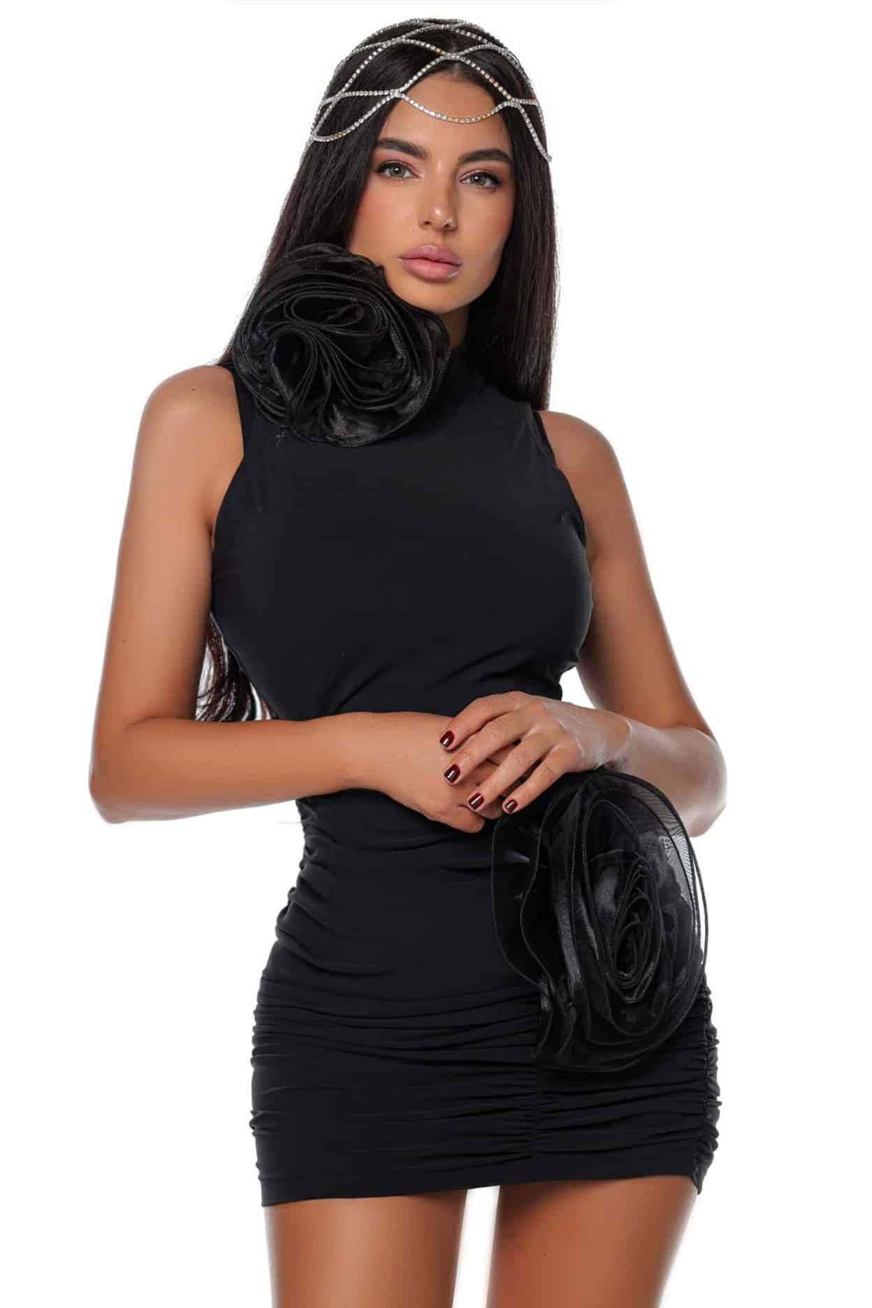 Flower Dress - Rochie Eleganta cu Flori