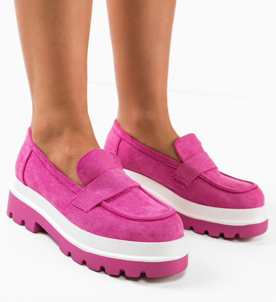 Pantofi Casual Hilaria Fuchsia | Stil și Confort - imagine 2