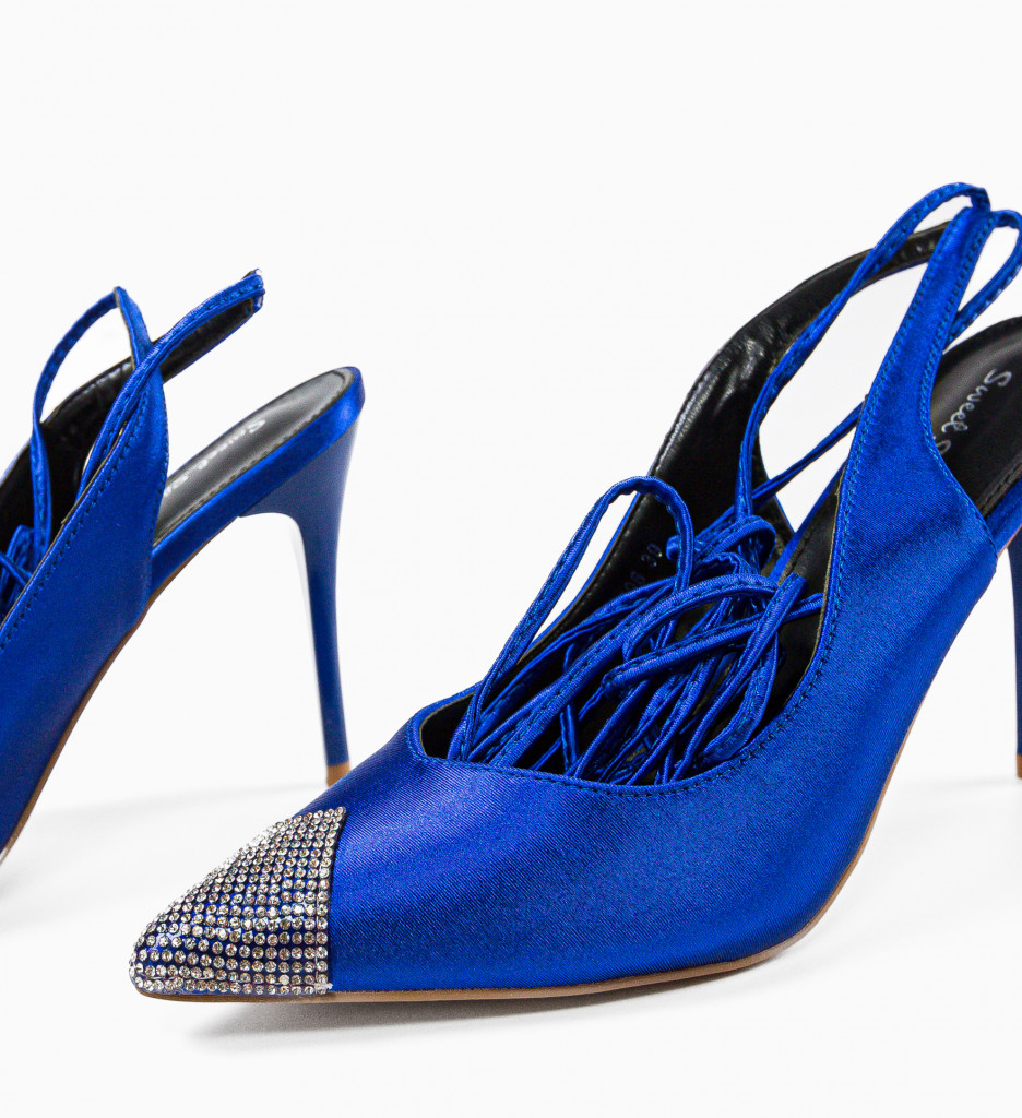 Pantofi Karola Albastri | Stil și Eleganță - imagine 6