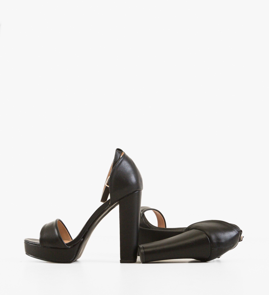 Sandale cu Toc Olson Negre - Eleganță - imagine 4