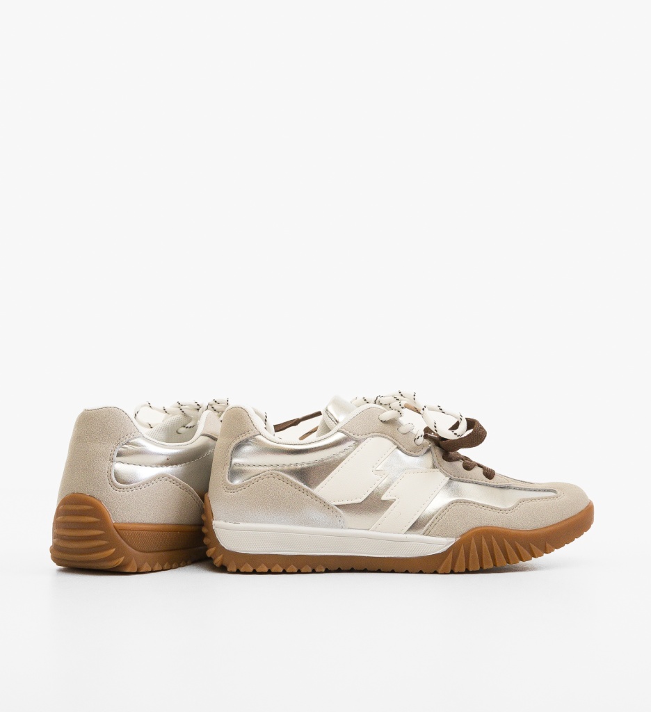 Pantofi Sport Velma Argintii - Confort & Stil - imagine 2