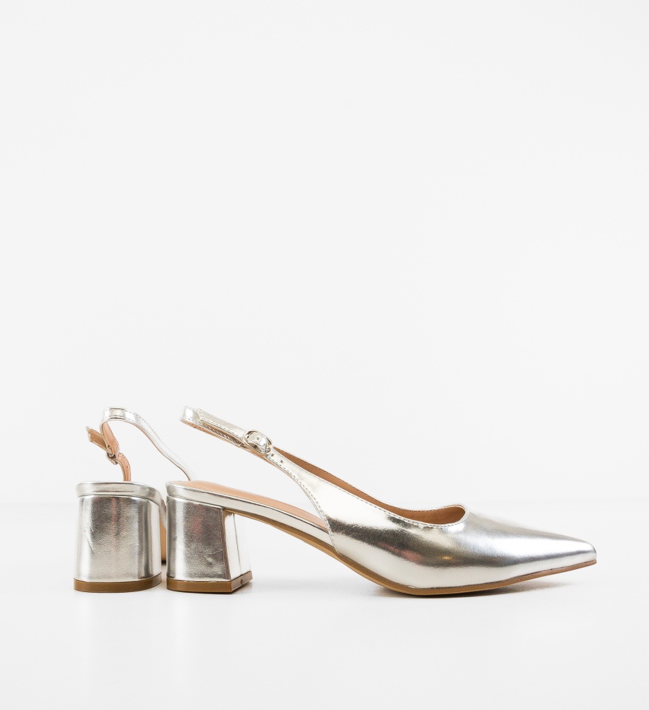 Pantofi Dama Ellery Argintii | Eleganță și Stil - imagine 4
