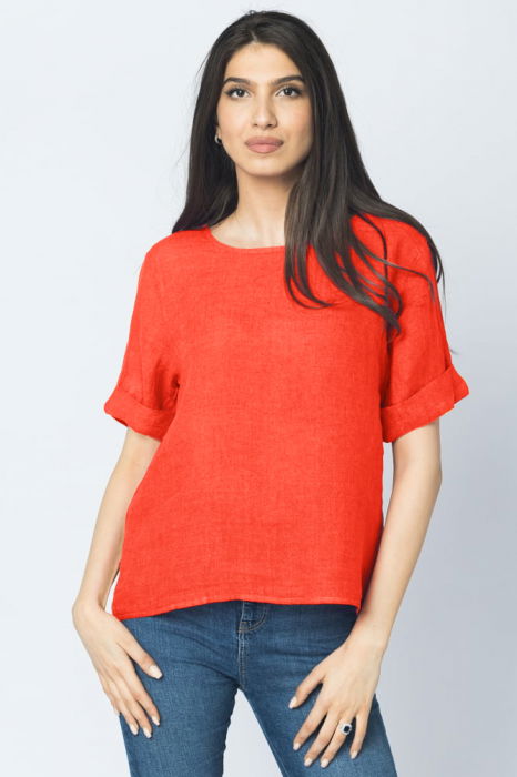 Bluza In Corai cu Nasturi | Shopika