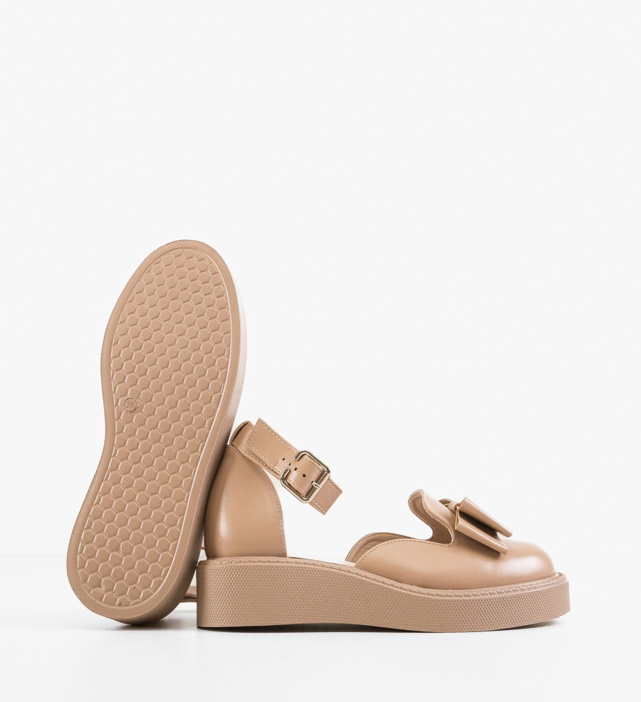 Pantofi Casual Dama Hammbe Bej | Confort - imagine 4