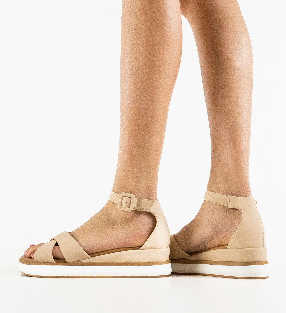 Platforme Dama Chania Bej | Stil si Confort - imagine 2