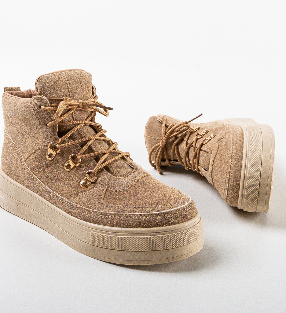 Ghete Tara Khaki Dama - Confort Sport - imagine 6