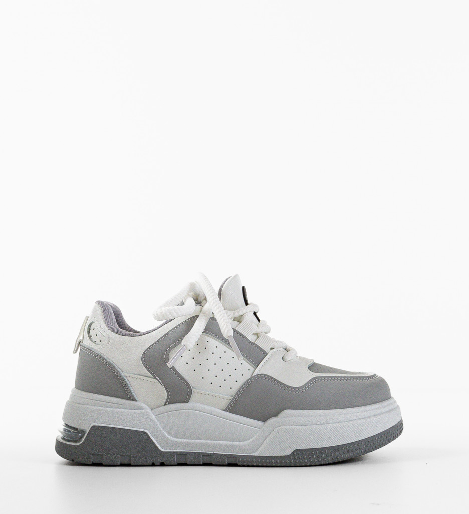 Sneakers Dama Asfie Gri - Confort și Stil - imagine 4