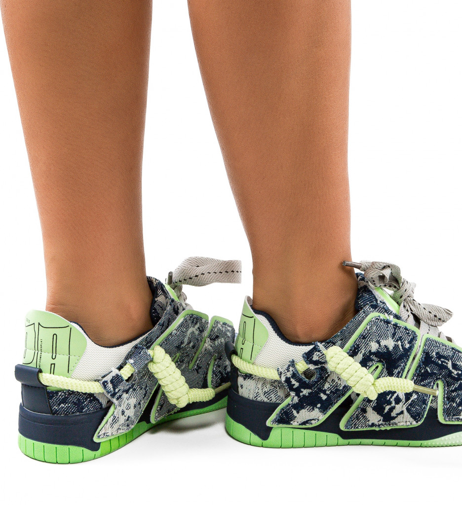 Sneakers Dama Lando Verzi - Confort și Stil - imagine 5