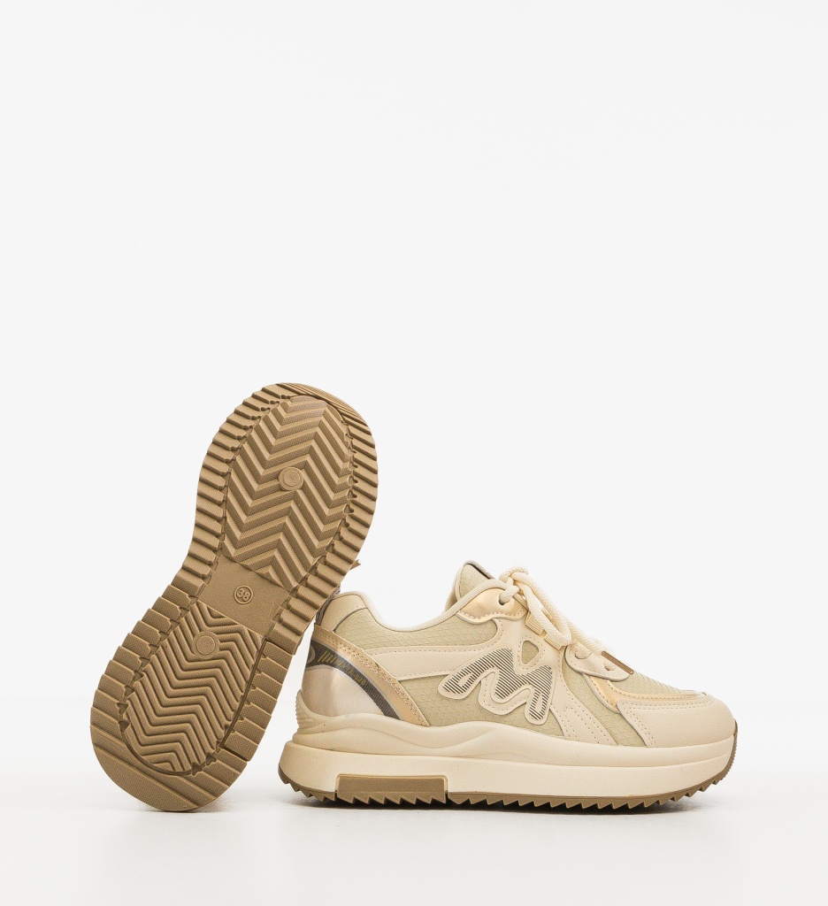 Sneakers Bello Bej - Confort și Stil Zilnic - imagine 6