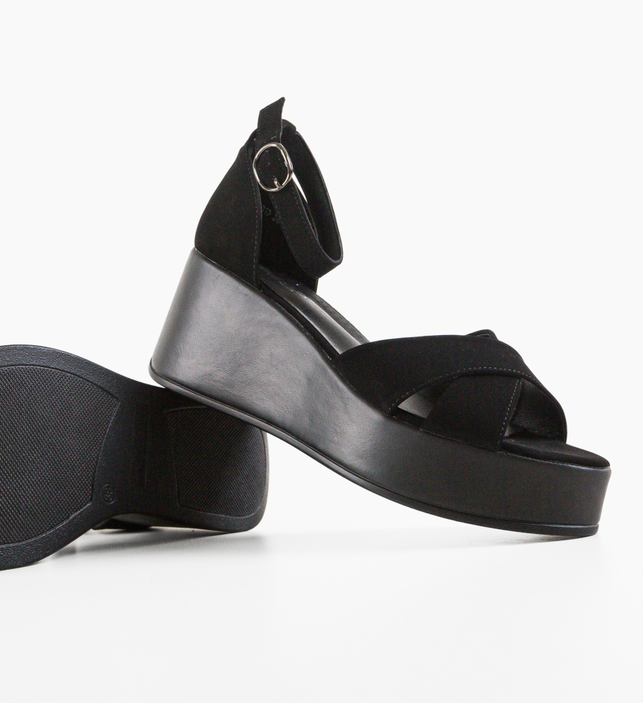 Platforme Brielle Negre | Eleganță și Confort