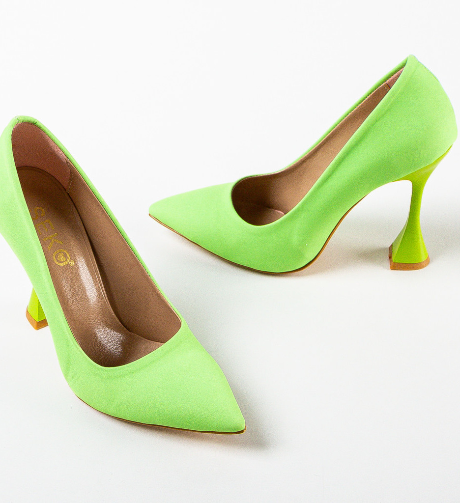 Pantofi Toc Rimo Verzi | Look Unic - imagine 5