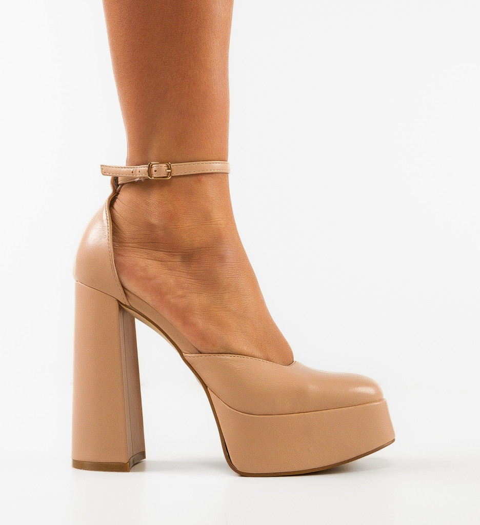 Pantofi dama Reuben Nude - Eleganță și Stil - imagine 4