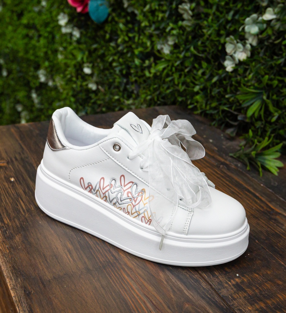 Sneakers Dama Ilius Argintii - Stil și Confort - imagine 2