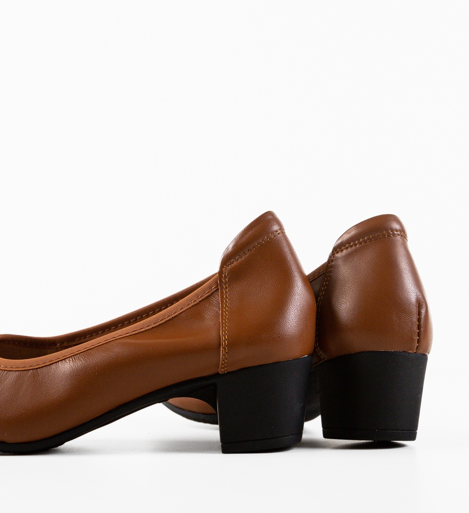 Pantofi Dama Bobbi Camel - Eleganță Supremă - imagine 7