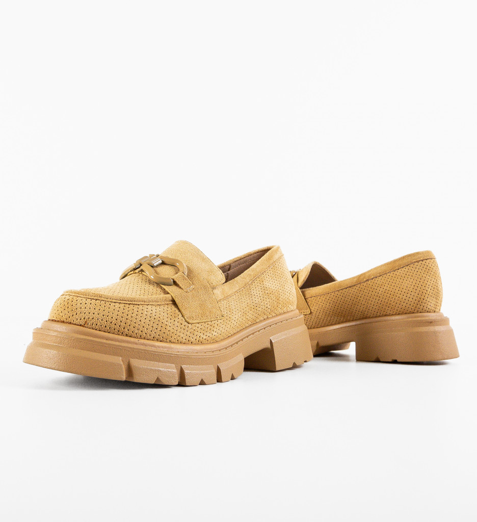 Pantofi Casual Dafa Bej - Confort Stilat - imagine 8