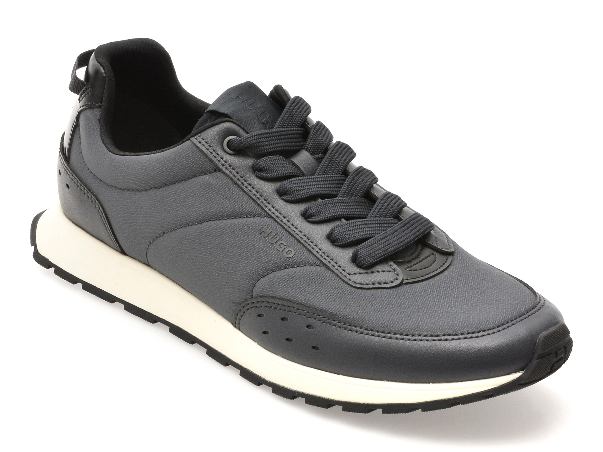 Pantofi HUGO Bleumarin Textil Confort