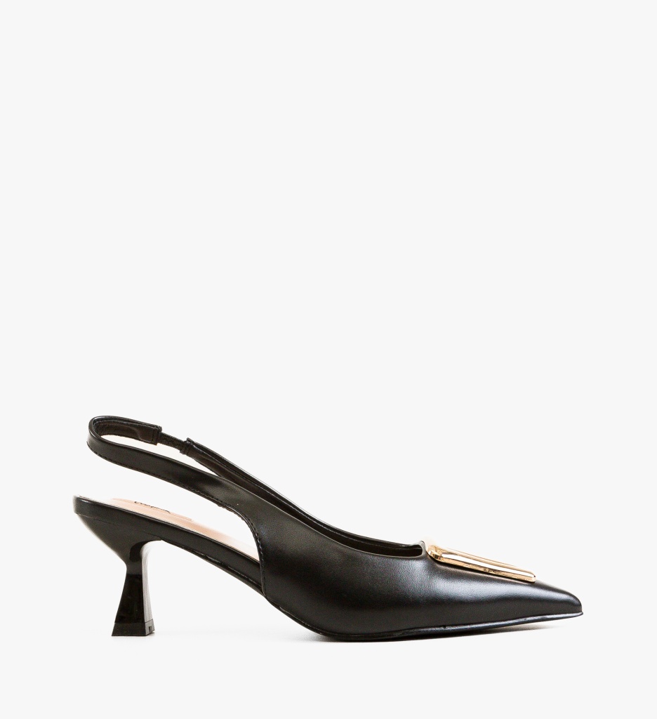 Pantofi Toc Eleganți Harri Negri - Stil Refined - imagine 7