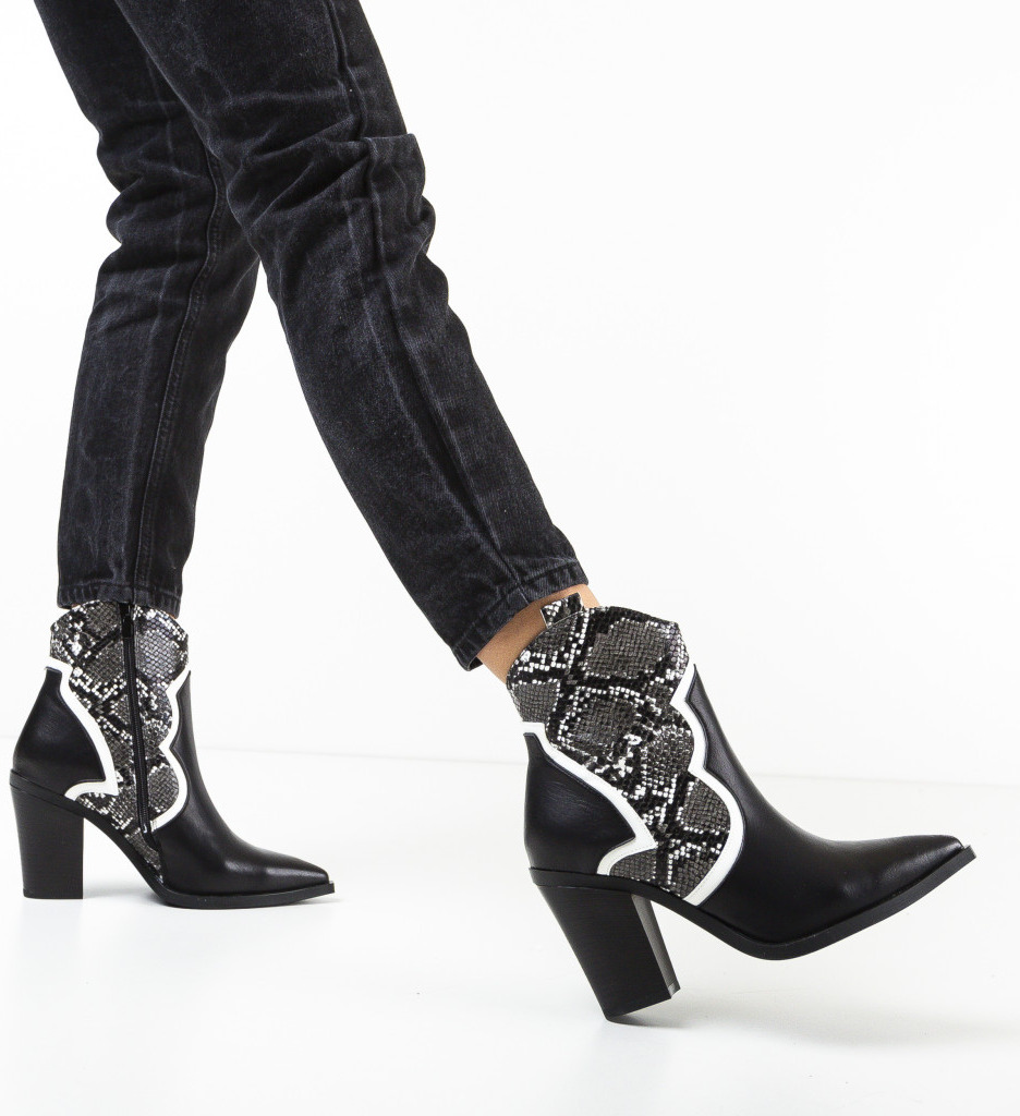 Botine Dama Eilidh Negre | Stil Versatil