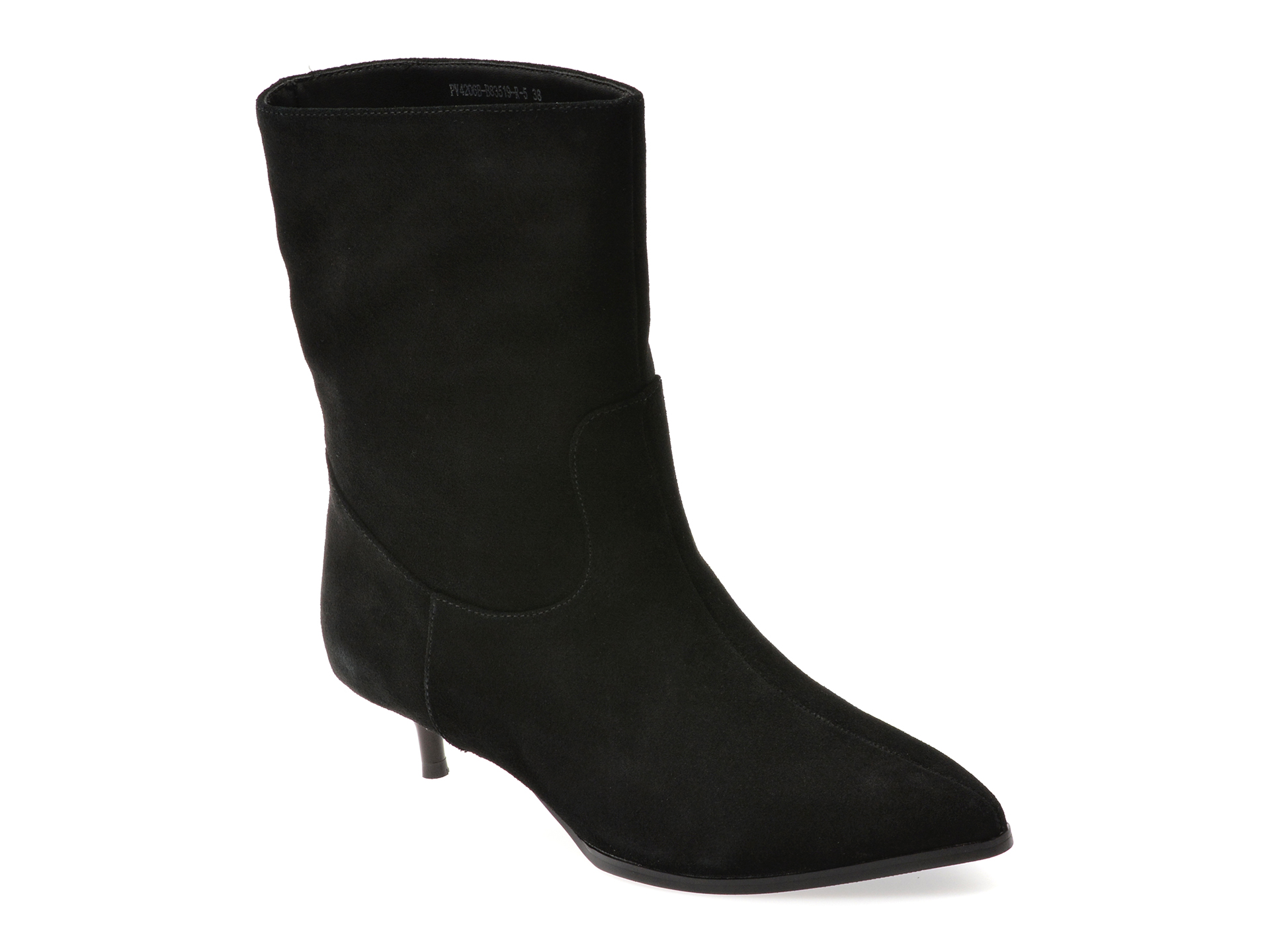 Botine FLAVIA PASSINI negre din piele întoarsă