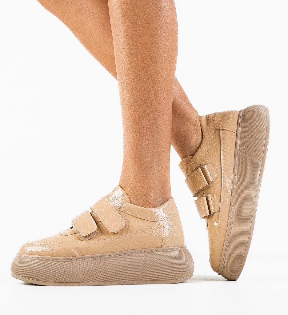 Pantofi Casual Mernera Bej - Confort și Stil - imagine 3