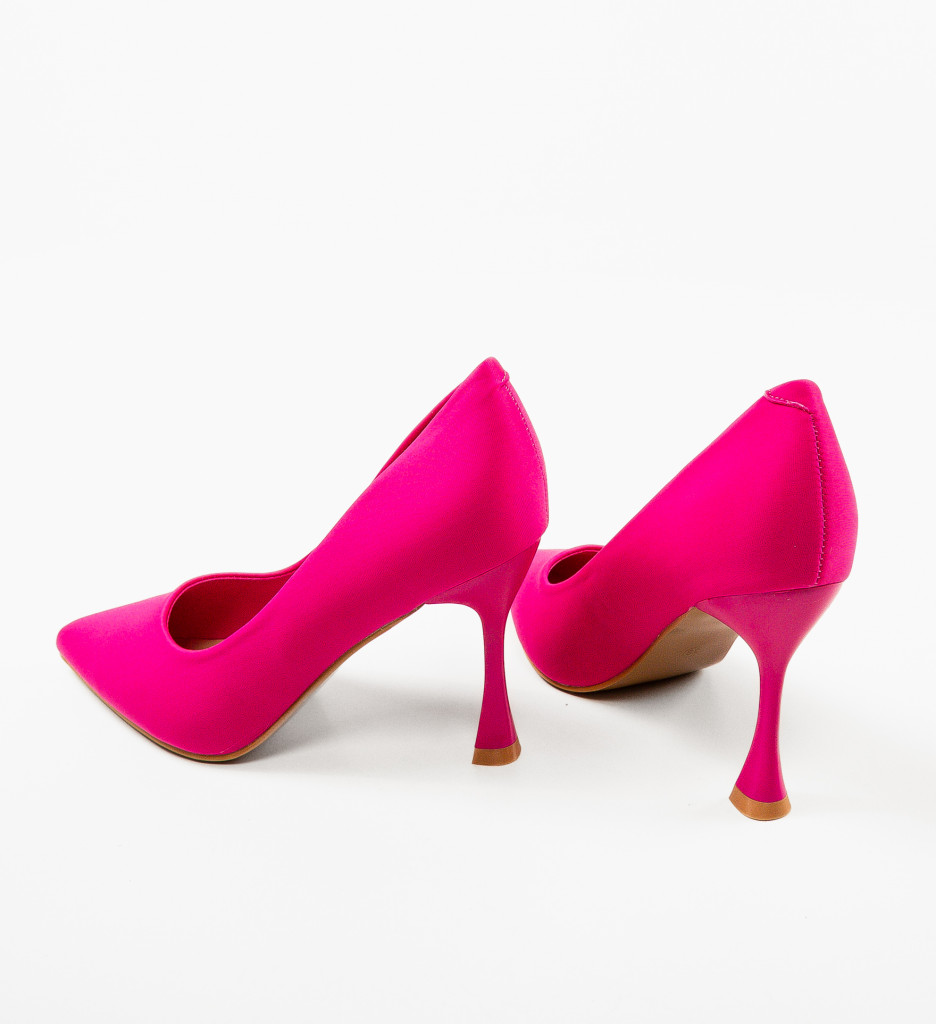 Pantofi dama Kikor Fuchsia cu toc elegant - imagine 8