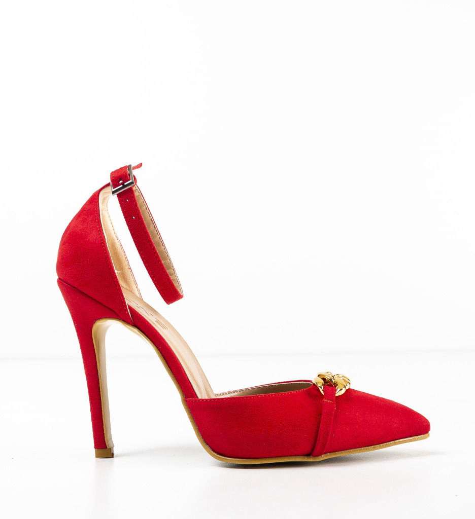 Pantofi Deler Rosii cu Toc - Eleganță și Stil - imagine 4