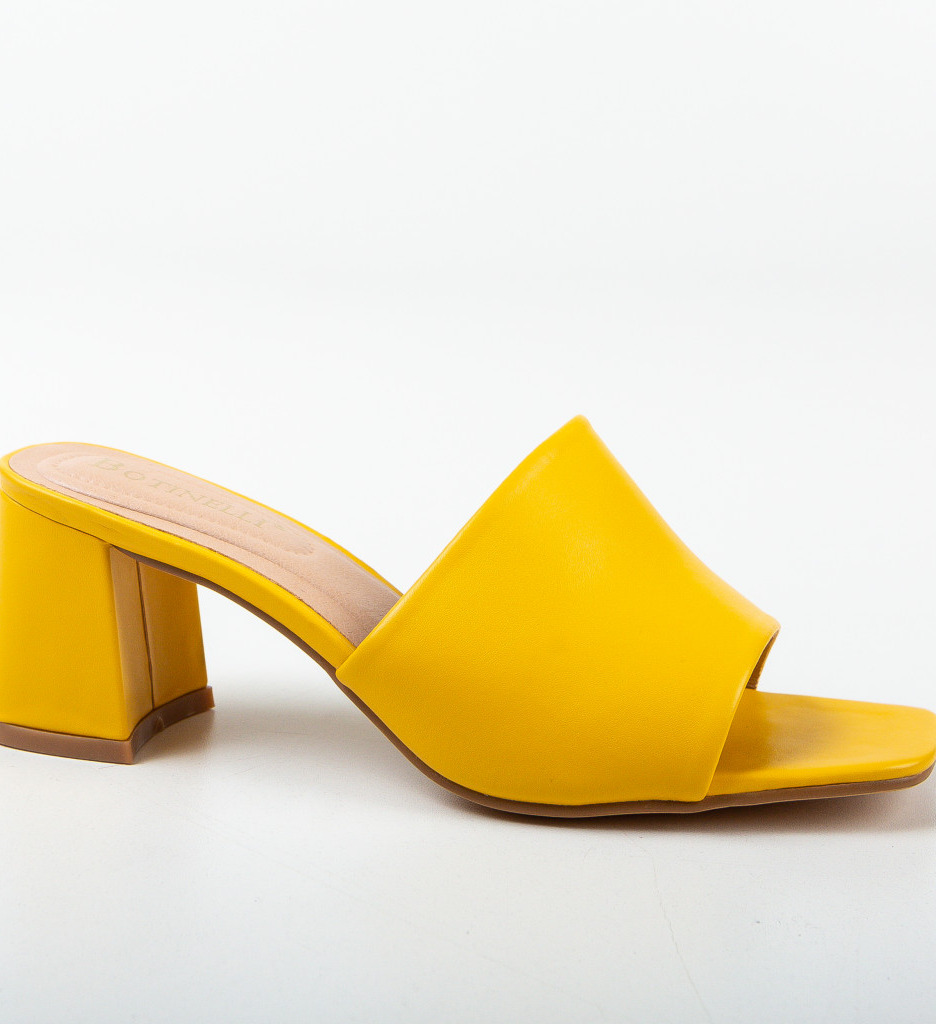 Saboti Galbeni Platforma | Stil si Confort - imagine 6