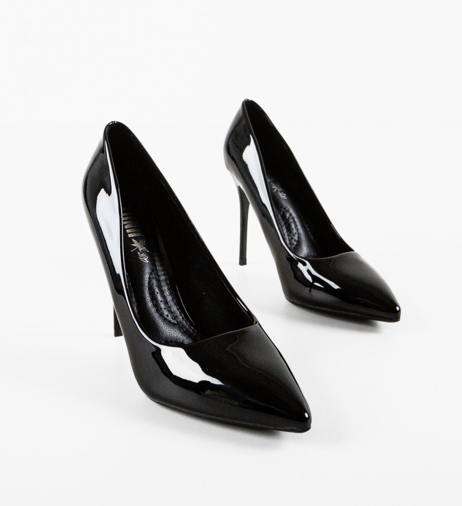 Pantofi Fana Negri cu Toc | Eleganță Asigurată - imagine 8