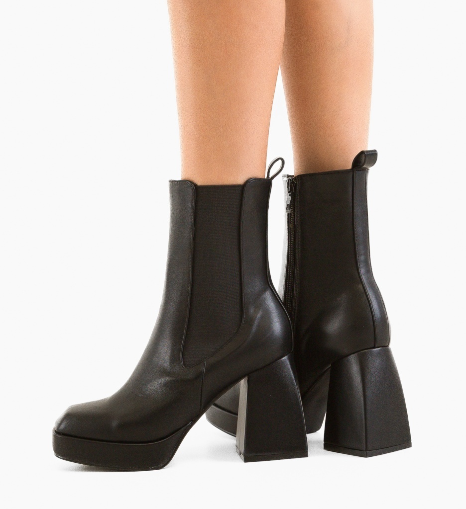 Botine Dama Jorge Negre 2 - Eleganță și Confort - imagine 2