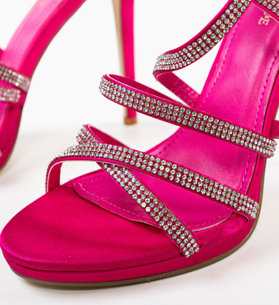 Sandale cu toc Higuel Fuchsia - Eleganță și Stil - imagine 7