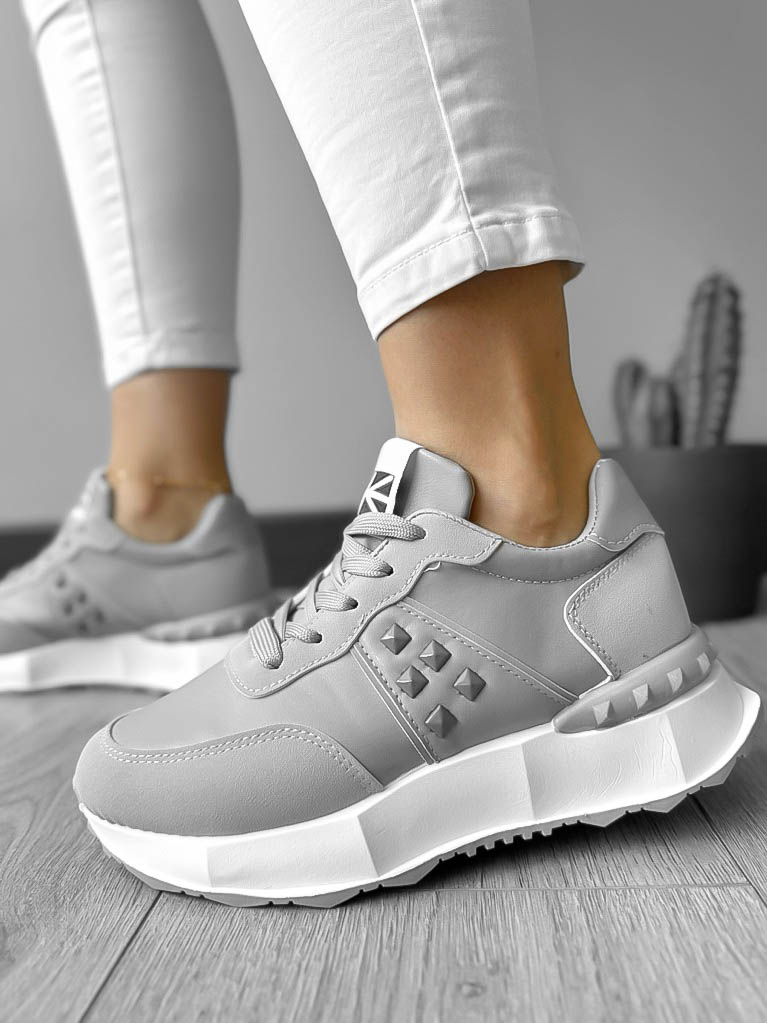 Adidasi Dama Casual Gri Confort & Stil T7-3