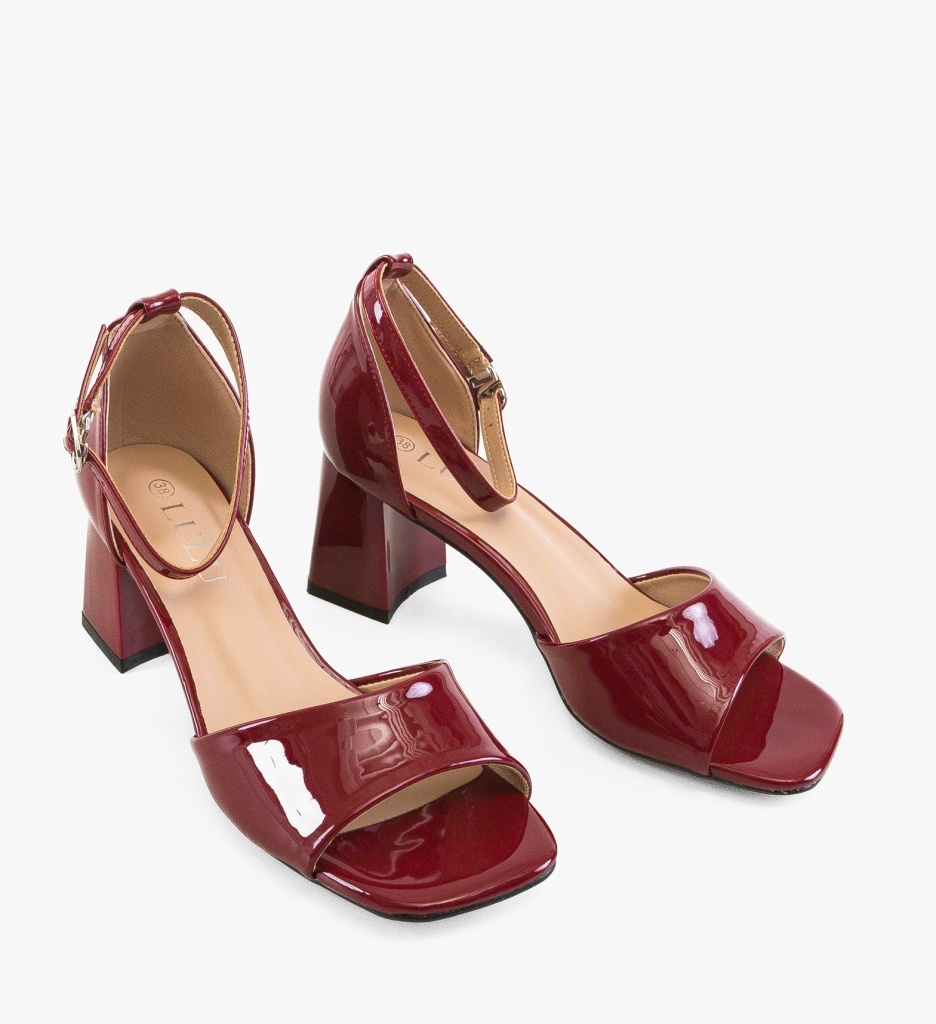 Sandale cu toc Azaf Grena | Eleganță și Stil - imagine 2